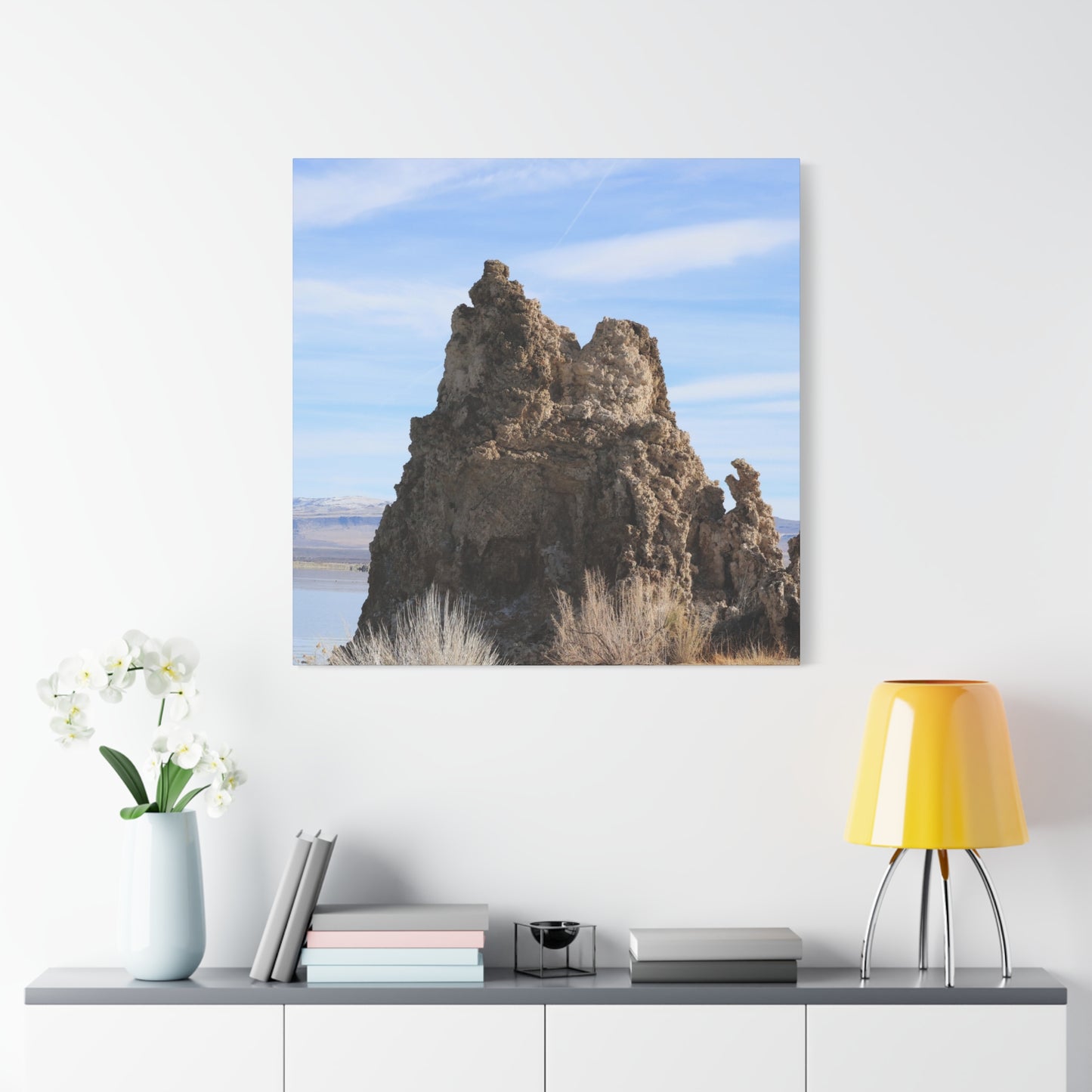 Mono Lake Monolith - Unique Frameless Canvas Wall Art
