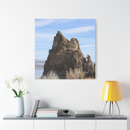 Mono Lake Monolith - Unique Frameless Canvas Wall Art