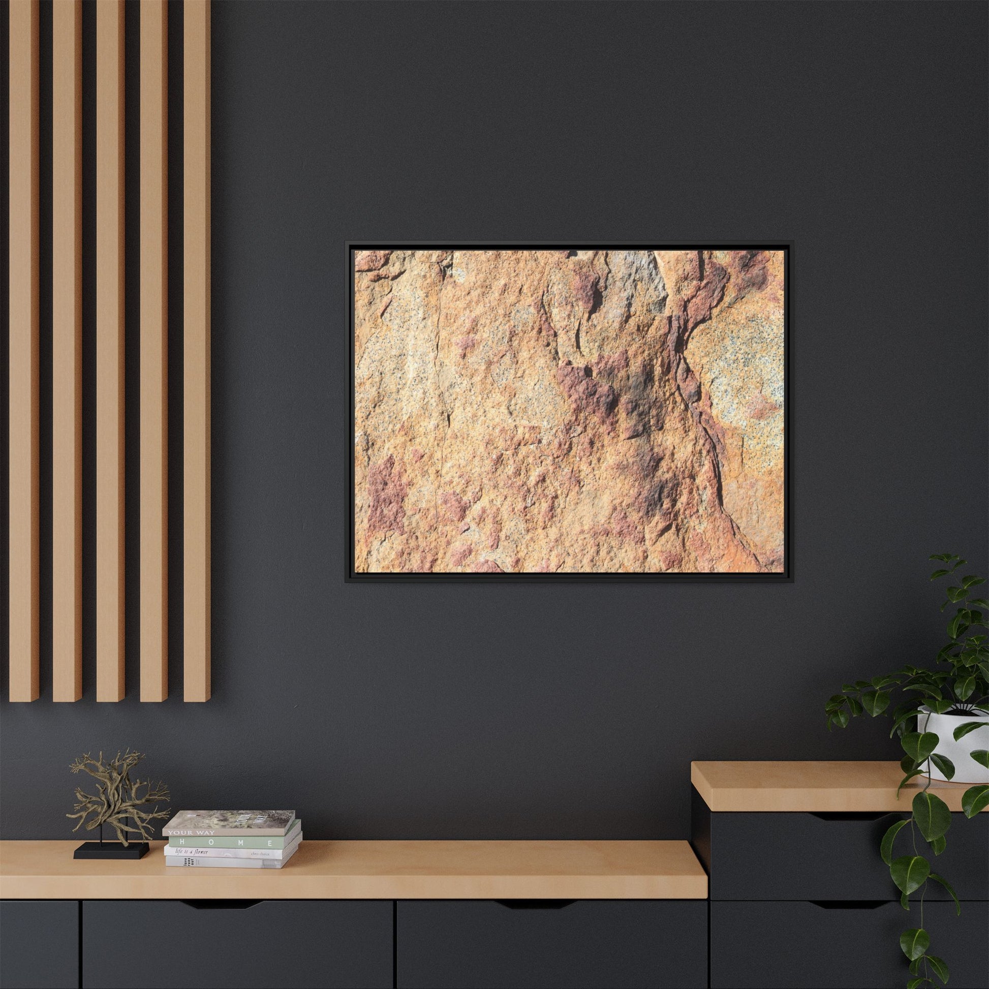 Fractal Stone - Unique Stretched Canvas Wall Art - Art By Earth