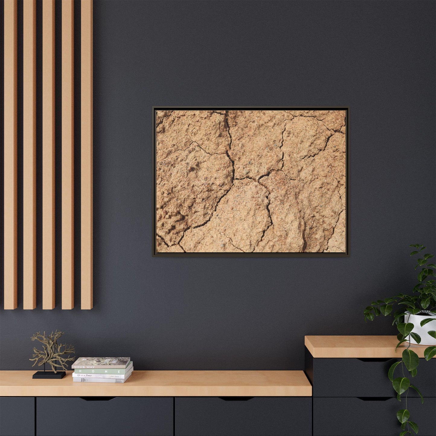 Parched Land - Unique Stretched Canvas Wall Art - Art By Earth