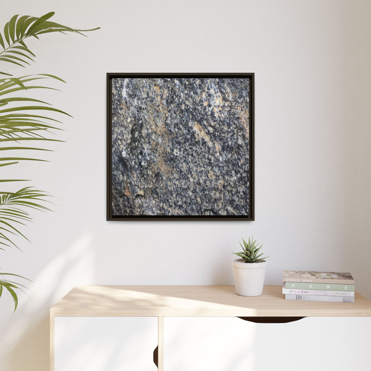 Crystalline Echoes - Unique Stretched Canvas Wall Art - Art By Earth