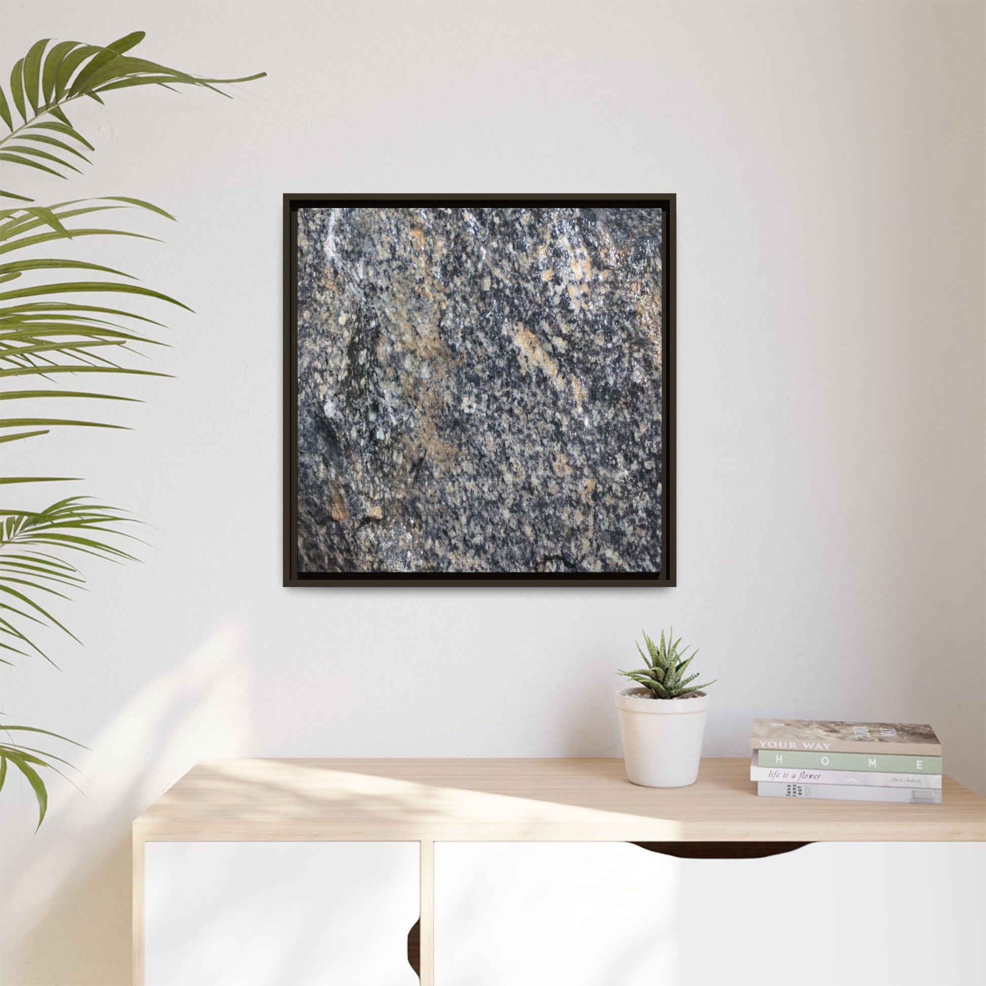 Crystalline Echoes - Unique Stretched Canvas Wall Art - Art By Earth