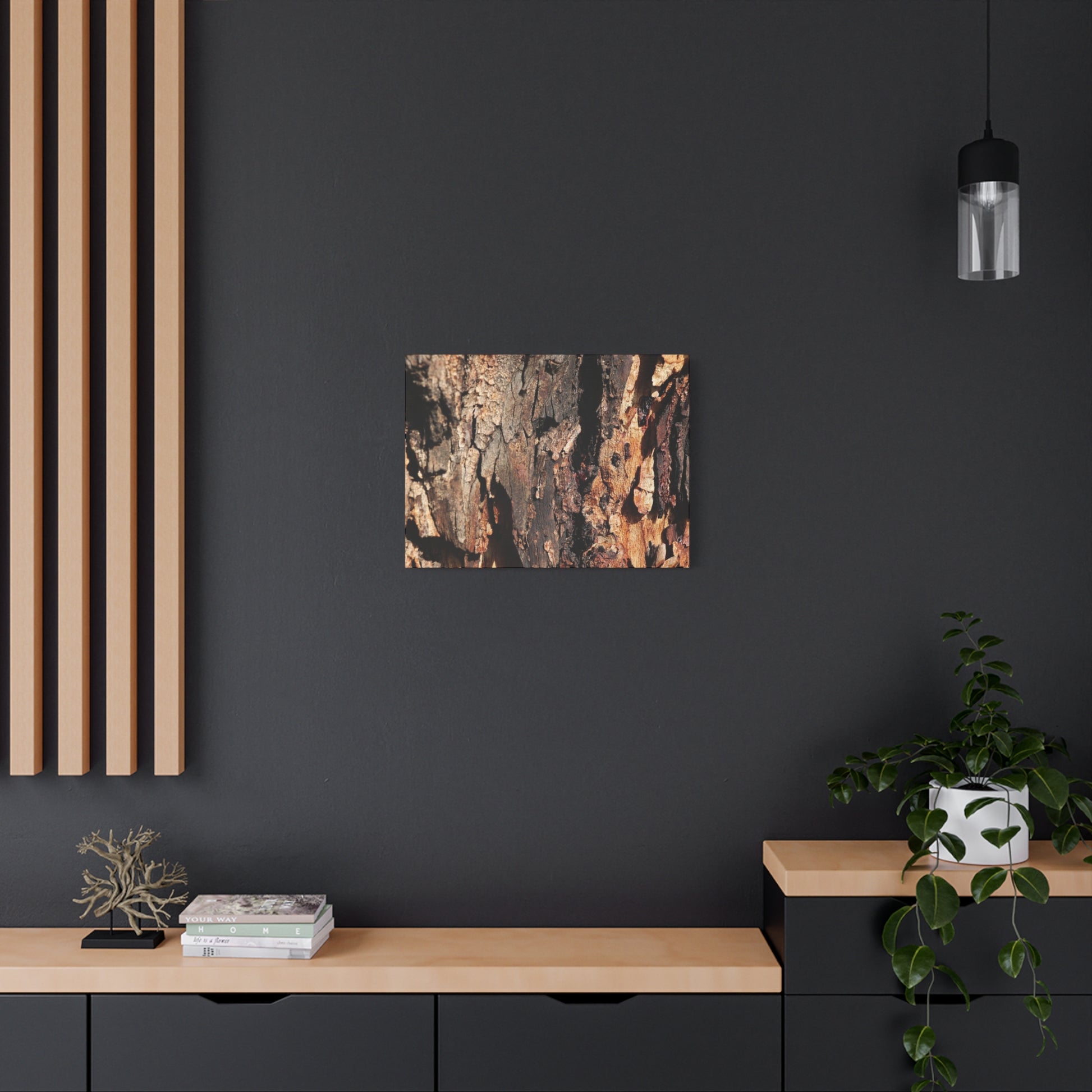 Wooden Terrain - Unique Frameless Canvas Wall Art - Art By Earth