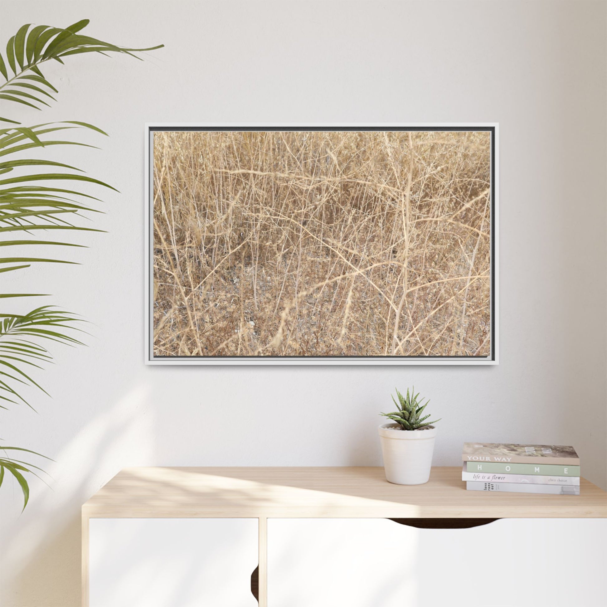Golden Stalks - Unique Stretched Canvas Wall Art - Art By Earth