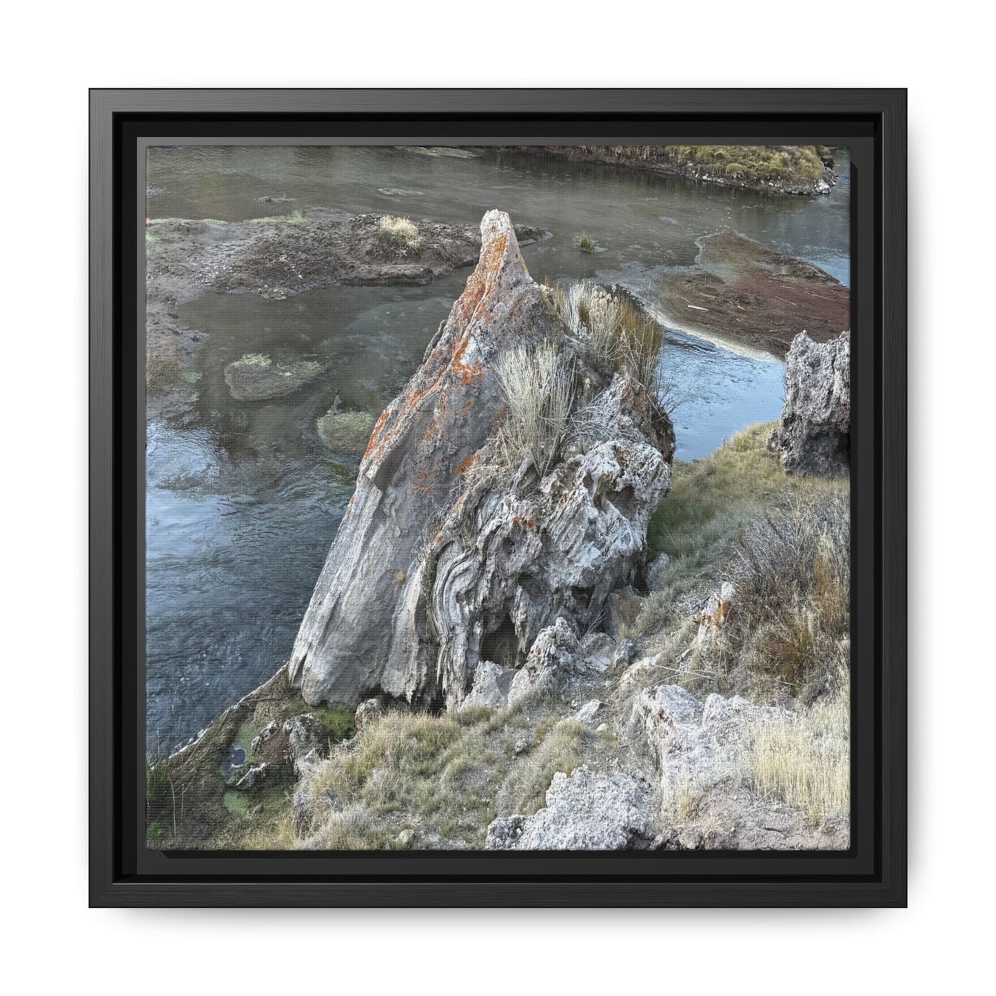 Carved by Water - Unique Stretched Canvas Wall Art