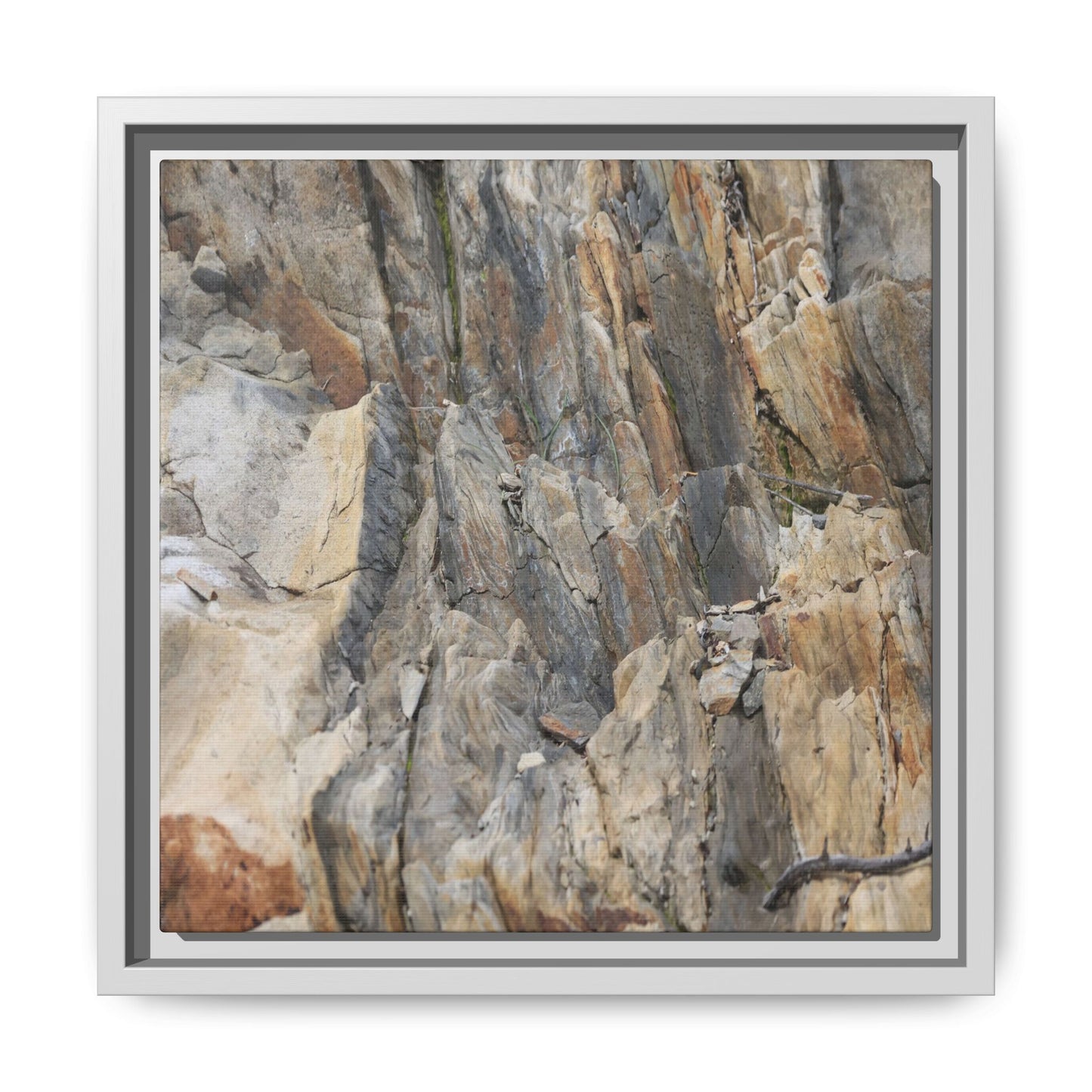 Stone's Silent Symphony - Unique Stretched Canvas Wall Art - Art By Earth