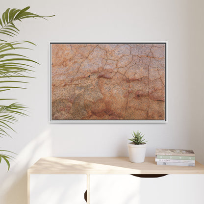 Russet Fissures - Unique Stretched Canvas Wall Art - Art By Earth
