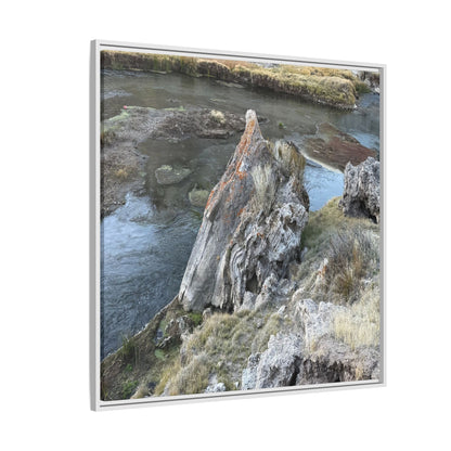 Carved by Water - Unique Stretched Canvas Wall Art