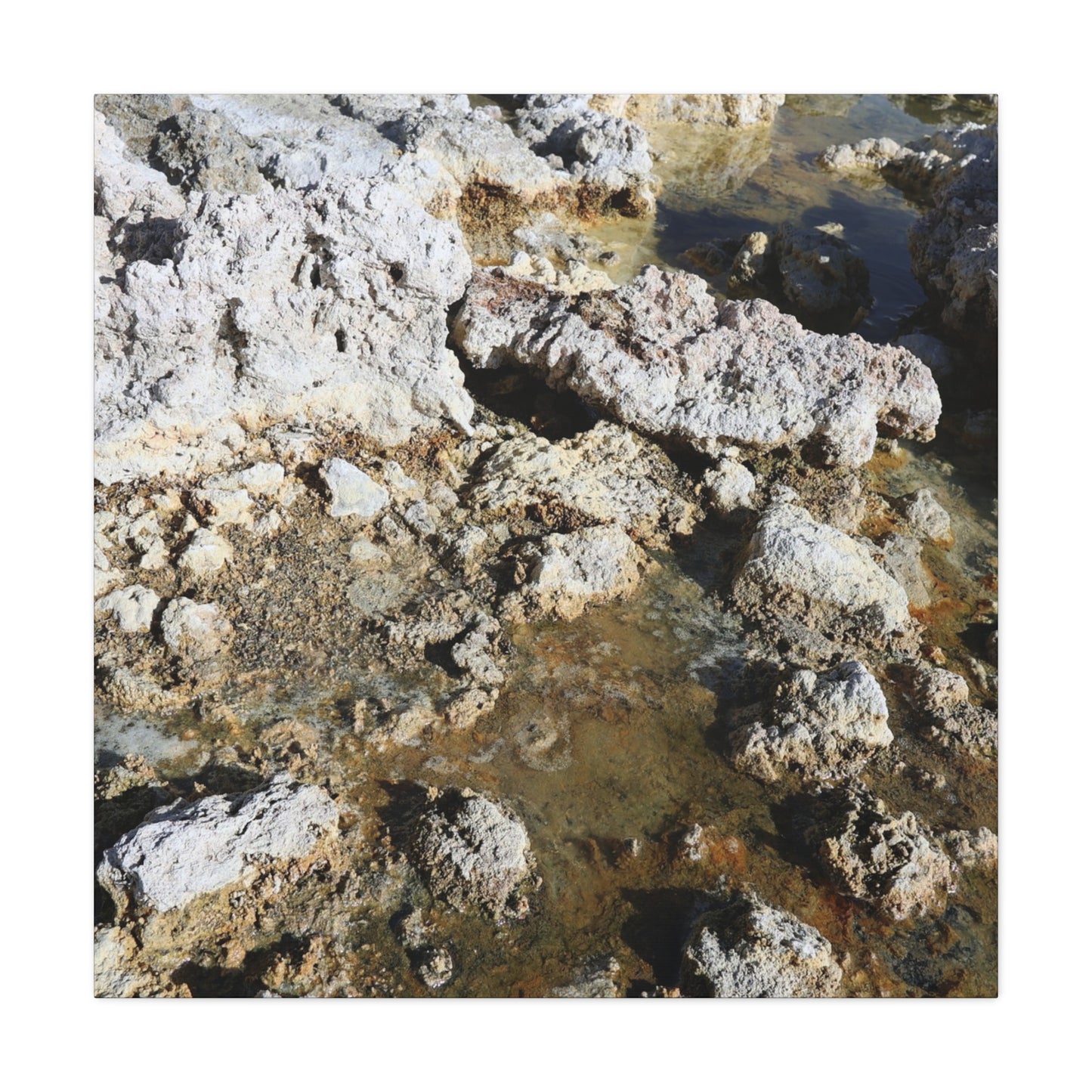 Weathered Stone Symphony - Unique Frameless Canvas Wall Art