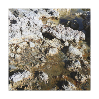 Weathered Stone Symphony - Unique Frameless Canvas Wall Art