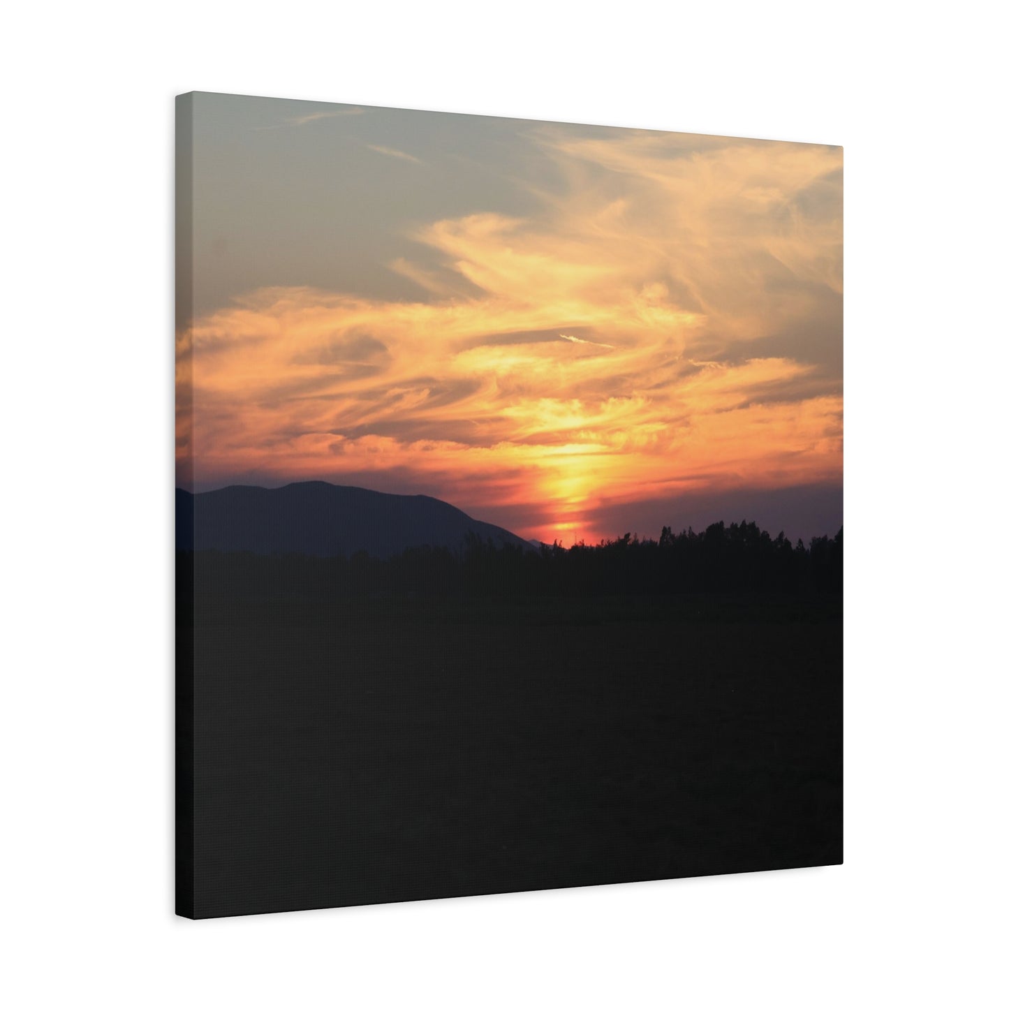 Mountain Twilight - Unique Frameless Canvas Wall Art - Art By Earth