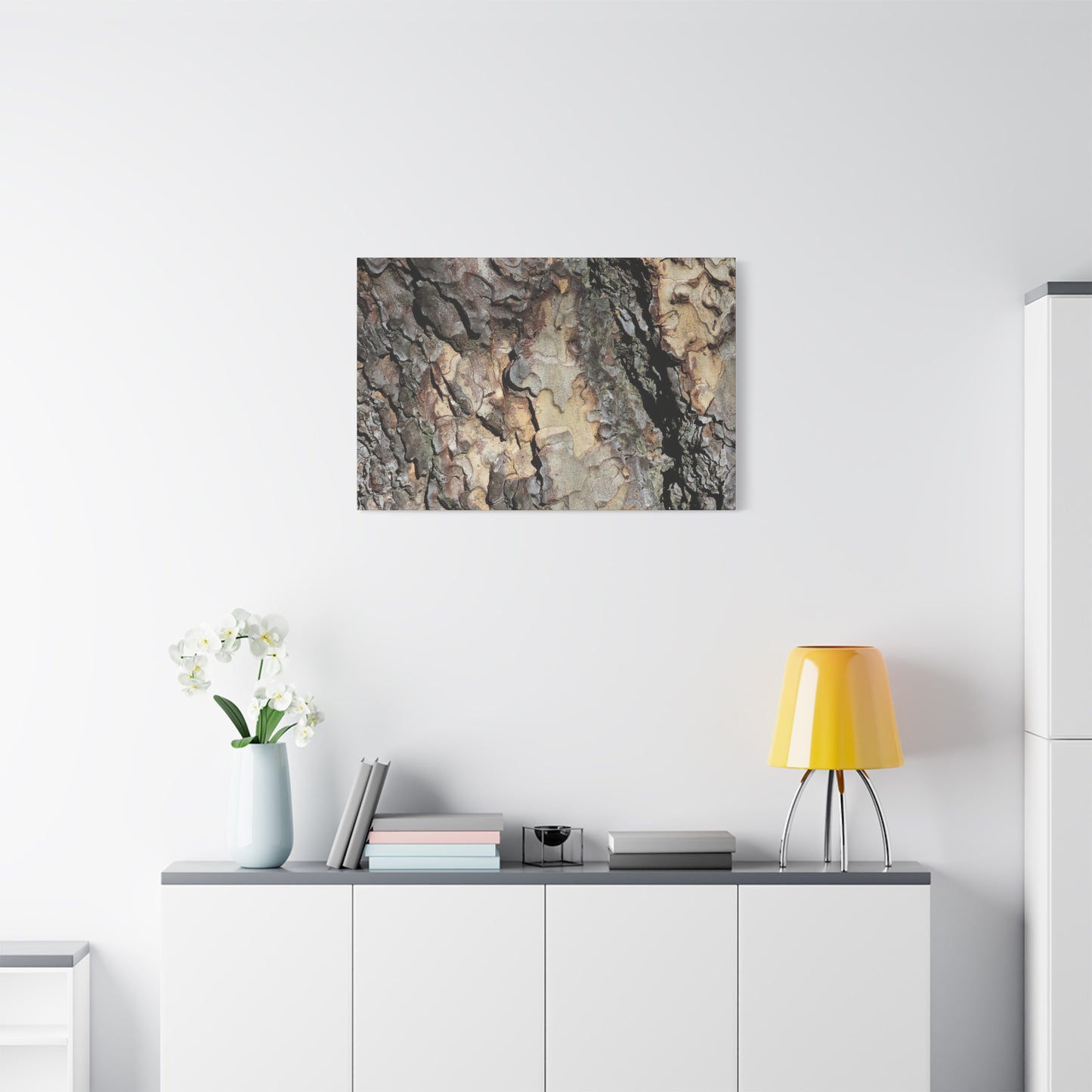 Tree Bark Symphony - Unique Frameless Canvas Wall Art - Art By Earth