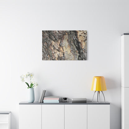 Tree Bark Symphony - Unique Frameless Canvas Wall Art - Art By Earth
