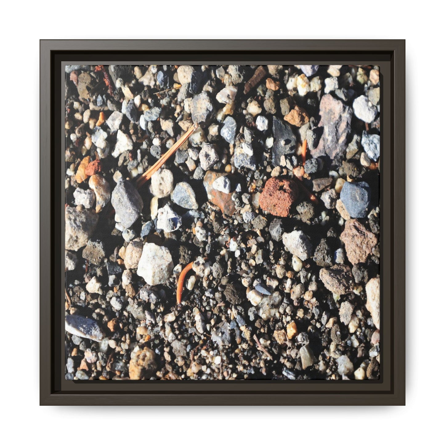 Stones and Soil - Unique Stretched Canvas Wall Art