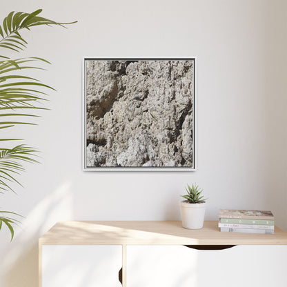 Weathered Stone Whispers - Unique Stretched Canvas Wall Art