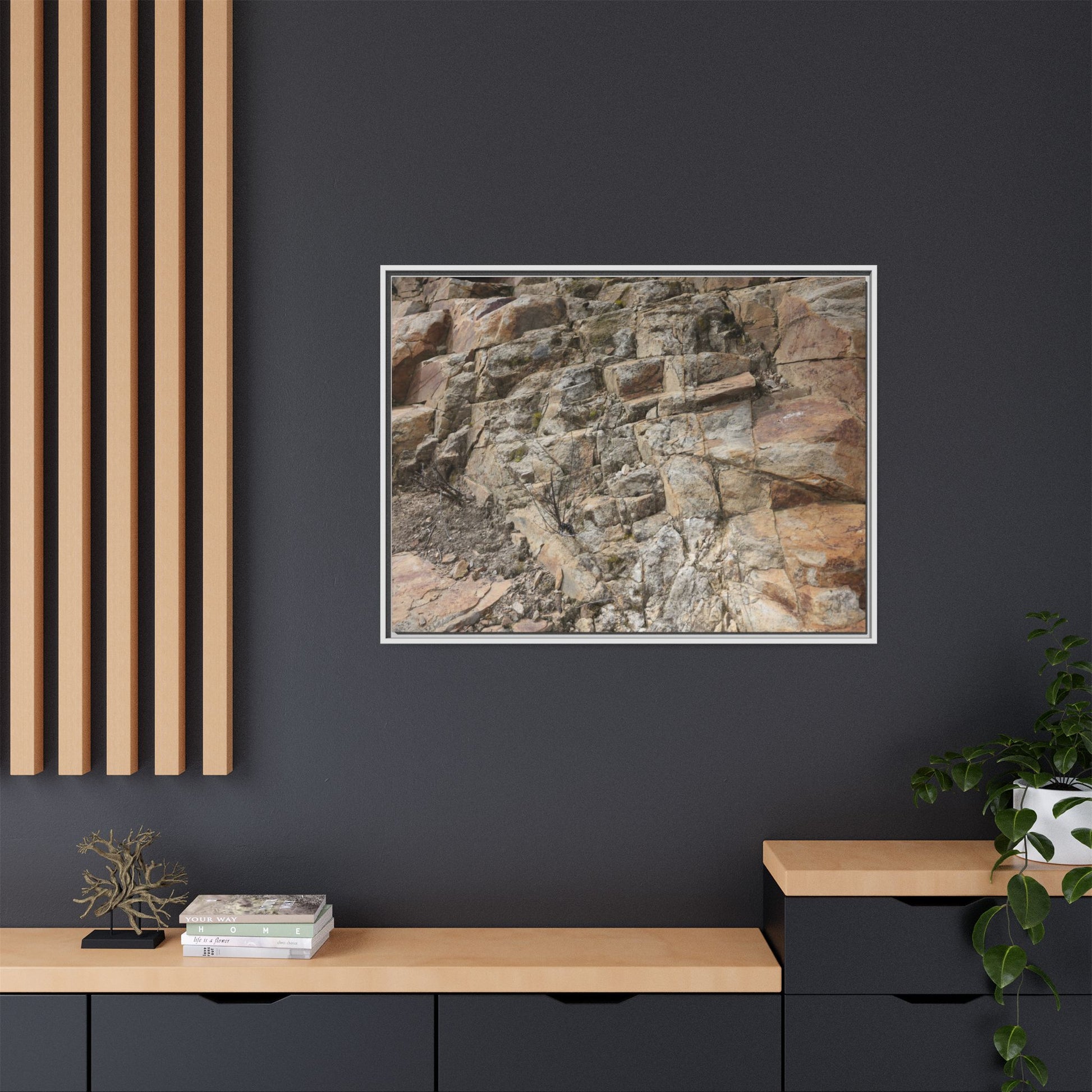 Stone's Silent Story - Unique Stretched Canvas Wall Art - Art By Earth