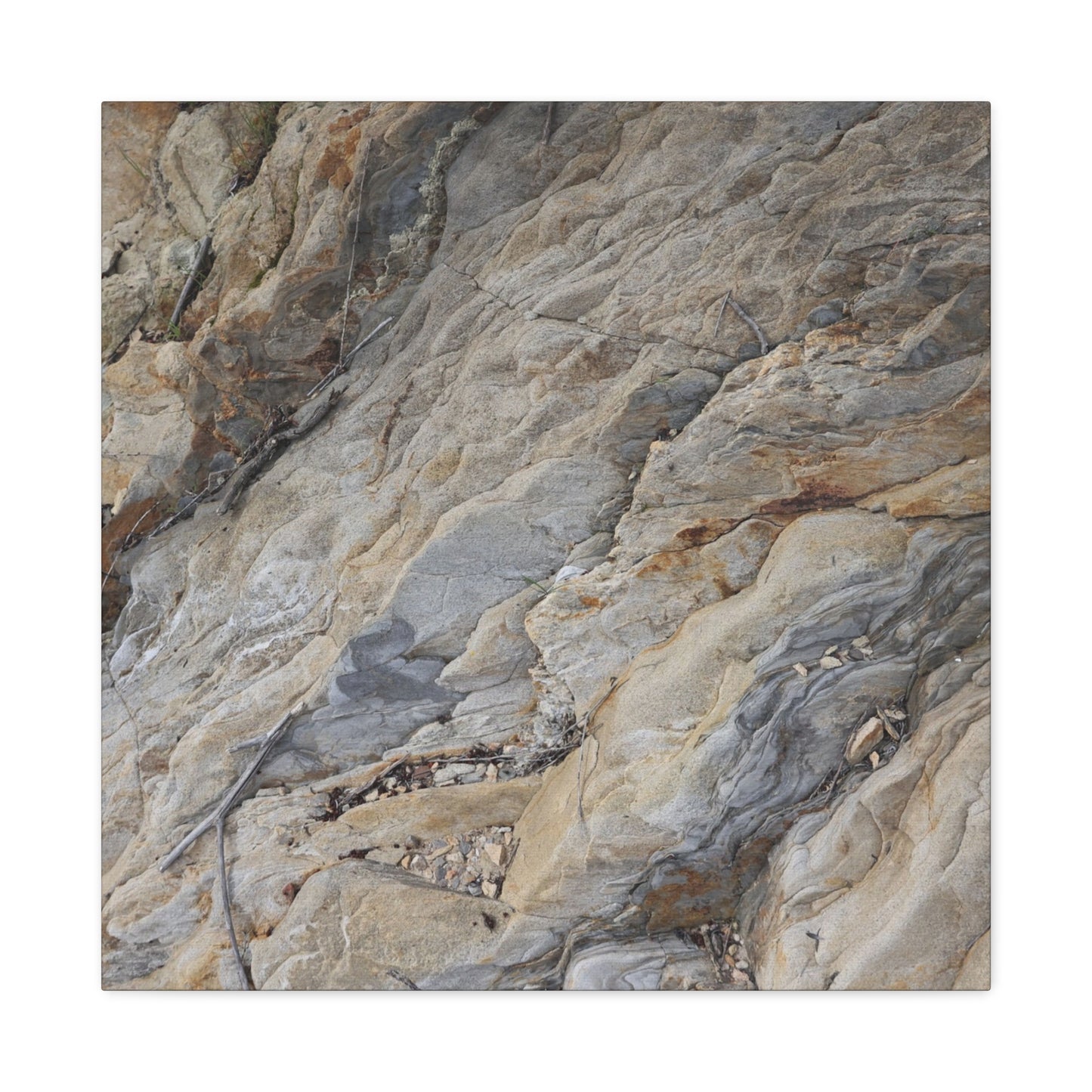 Stone Memory - Unique Frameless Canvas Wall Art - Art By Earth