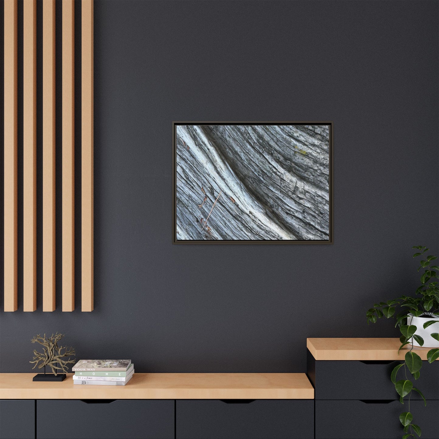 Time's Carved Path - Unique Stretched Canvas Wall Art - Art By Earth
