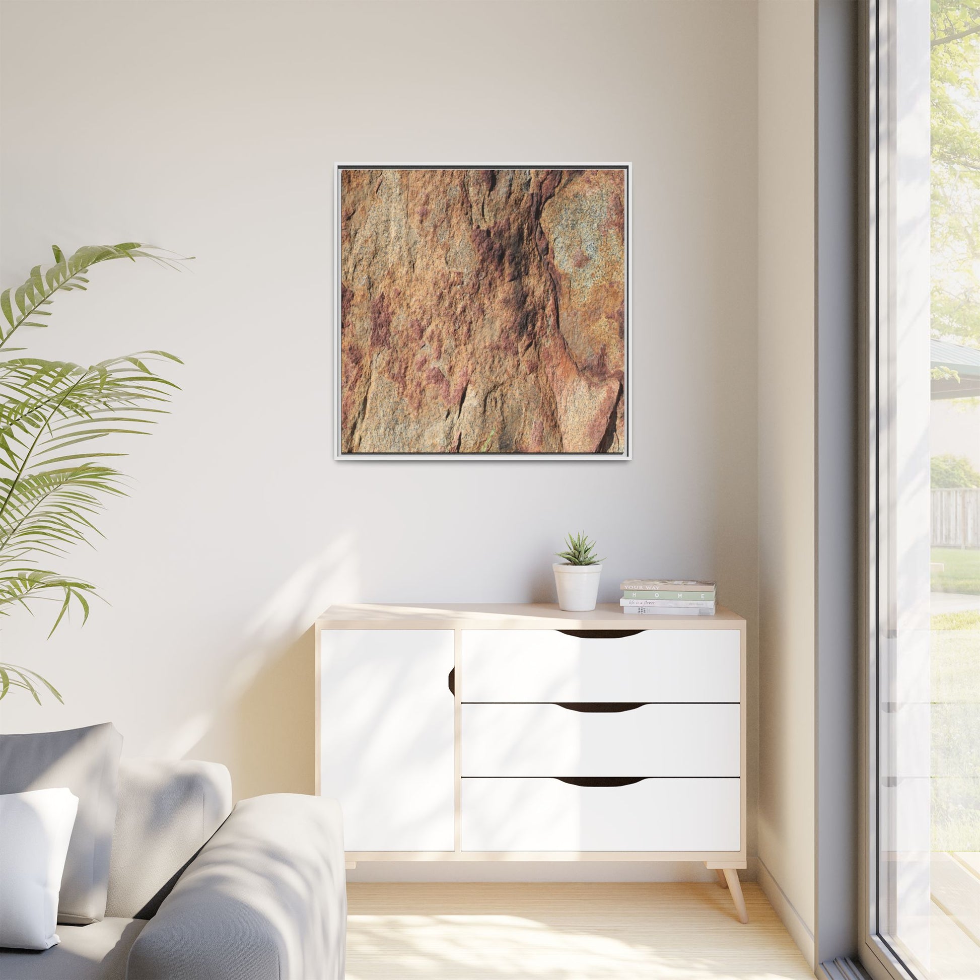 Russet Stone - Unique Stretched Canvas Wall Art - Art By Earth