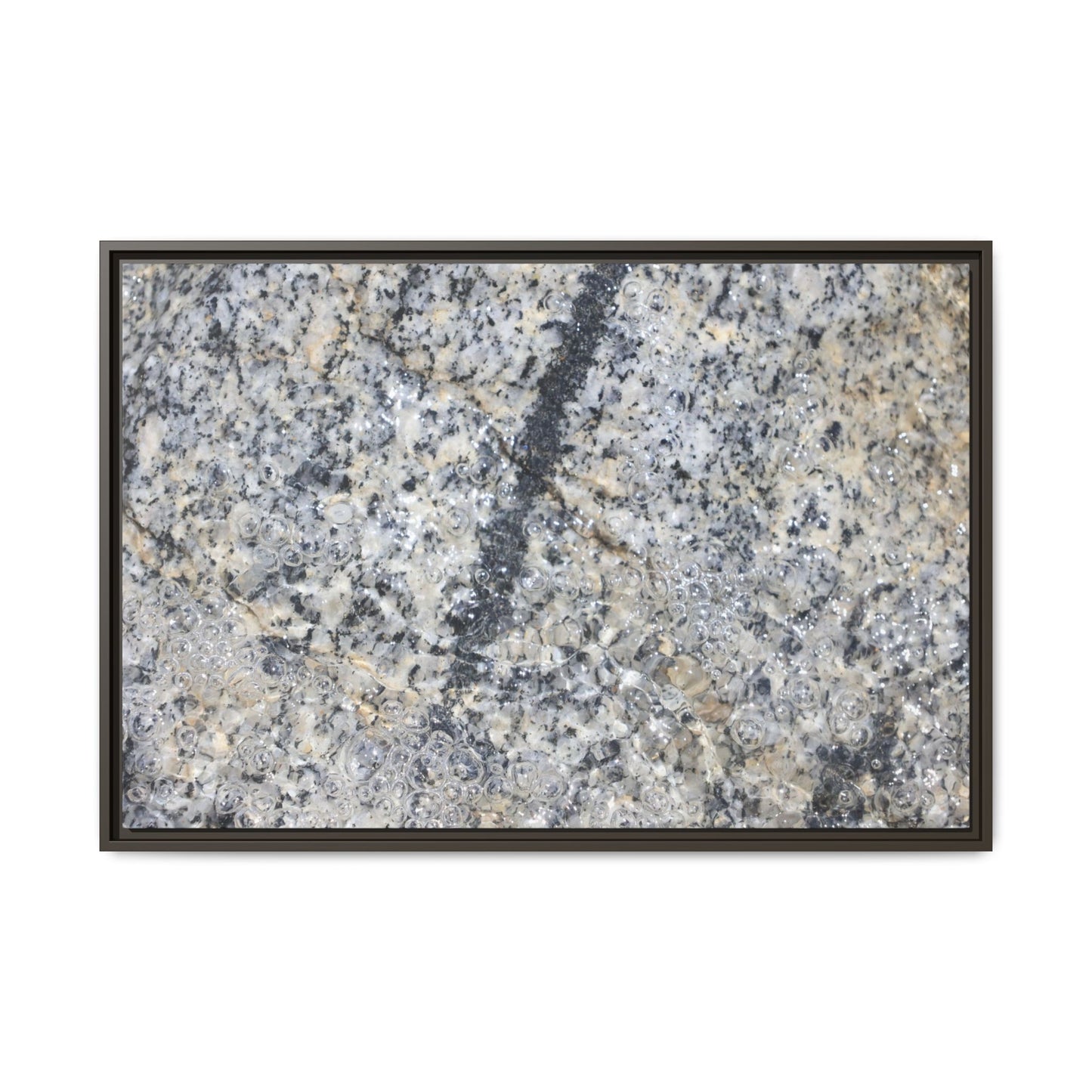 Granite Bubbles - Unique Stretched Canvas Wall Art - Art By Earth