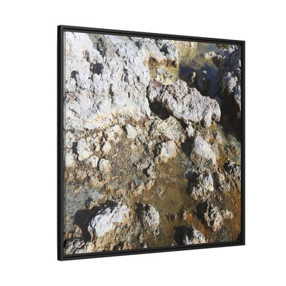 Strata of Silence - Unique Stretched Canvas Wall Art