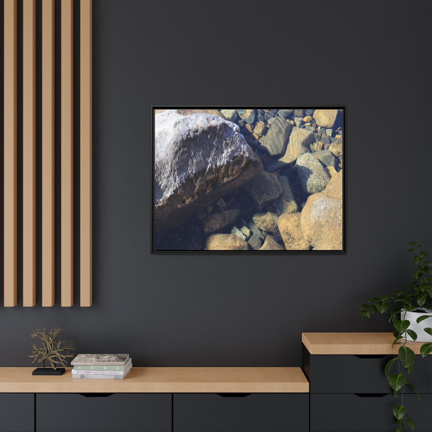 Stone Sanctuary - Unique Stretched Canvas Wall Art