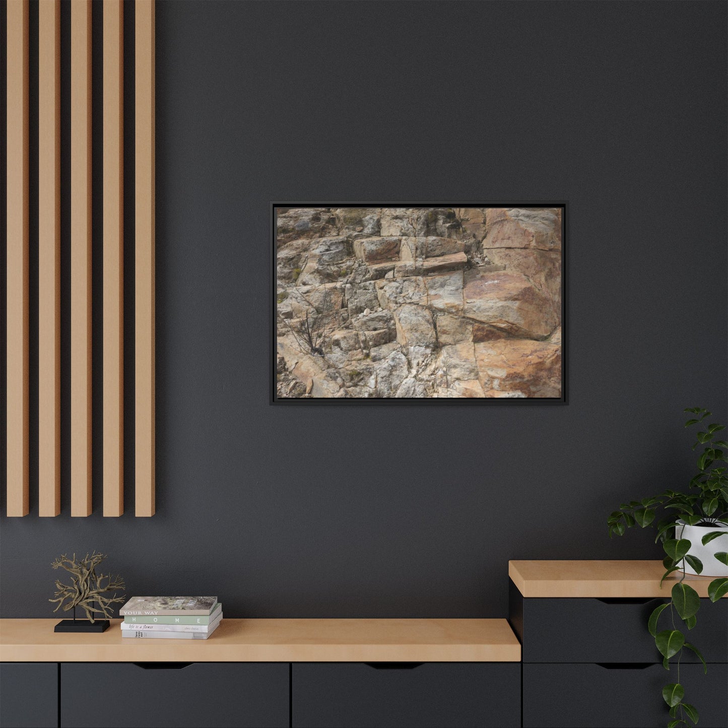 Sandstone Symphony - Unique Stretched Canvas Wall Art - Art By Earth