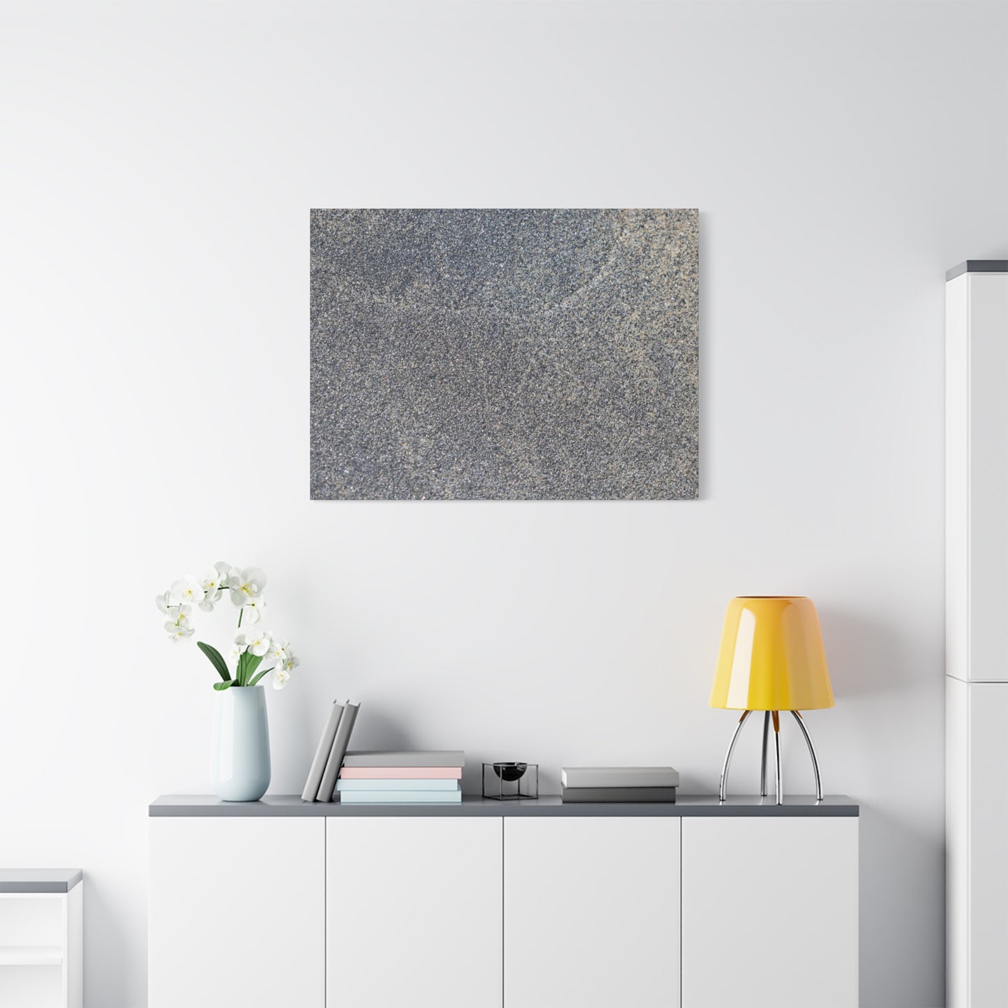 Granite Murmur - Unique Frameless Canvas Wall Art - Art By Earth