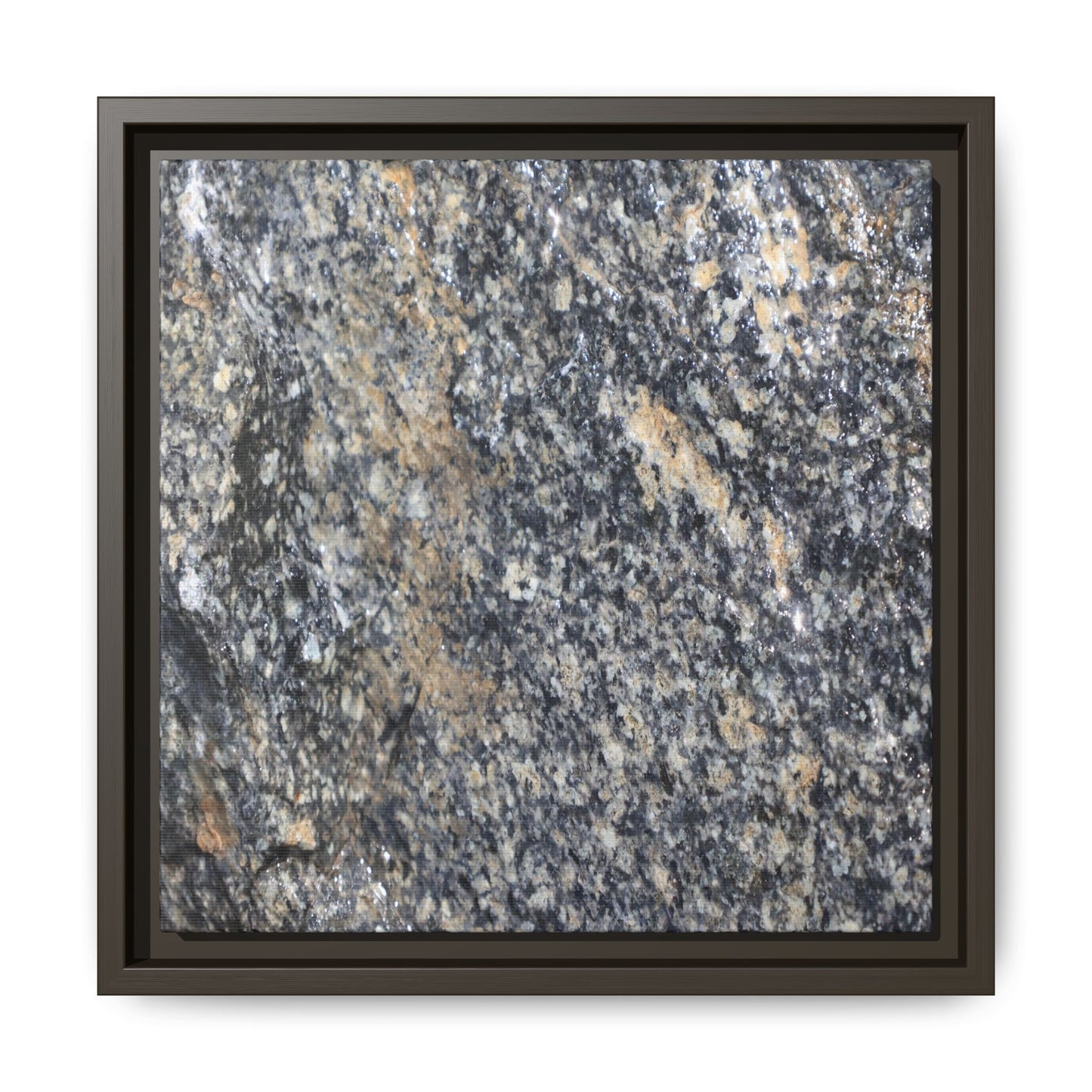 Crystalline Echoes - Unique Stretched Canvas Wall Art - Art By Earth