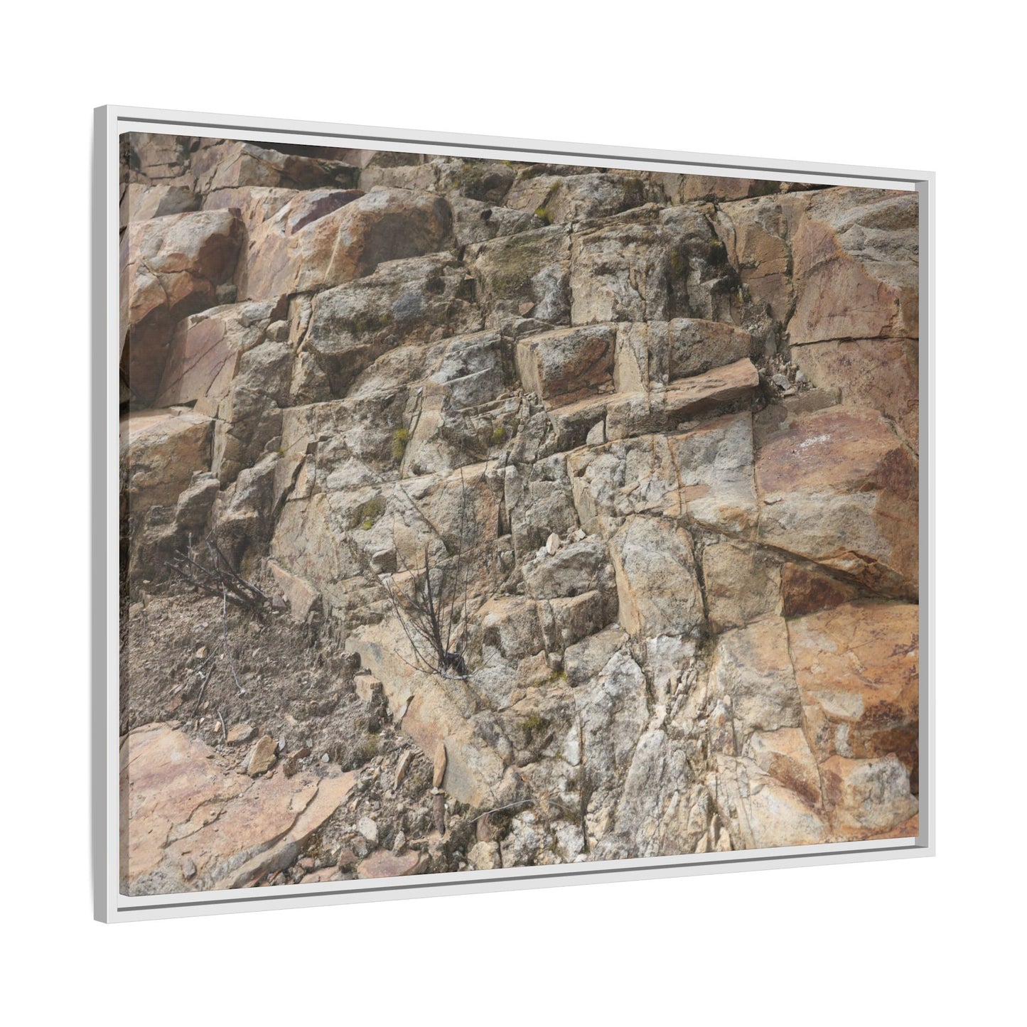 Stone's Silent Story - Unique Stretched Canvas Wall Art - Art By Earth