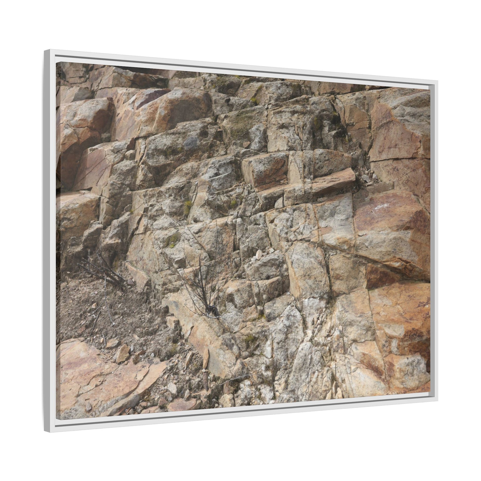 Stone's Silent Story - Unique Stretched Canvas Wall Art - Art By Earth