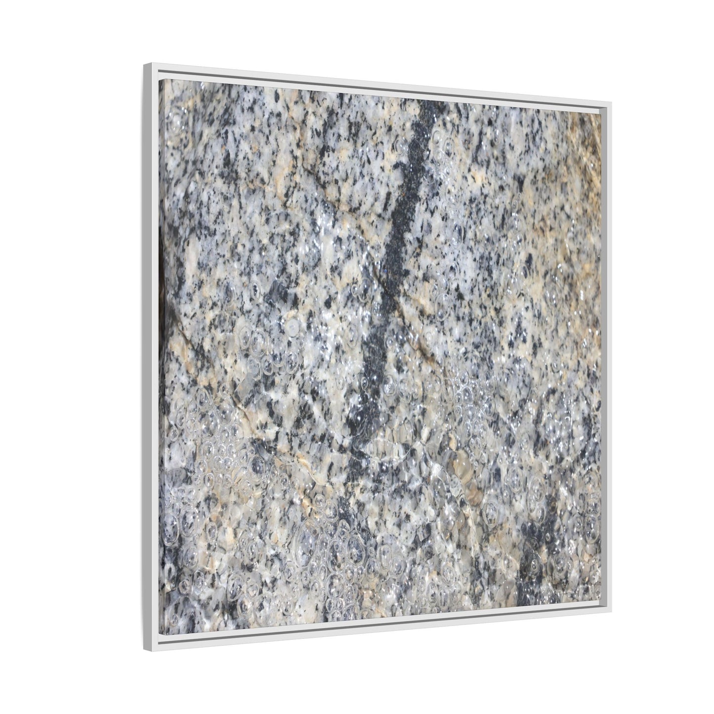 Granite Bubbles - Unique Stretched Canvas Wall Art - Art By Earth