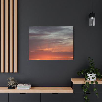 Horizon's Ember - Unique Frameless Canvas Wall Art - Art By Earth