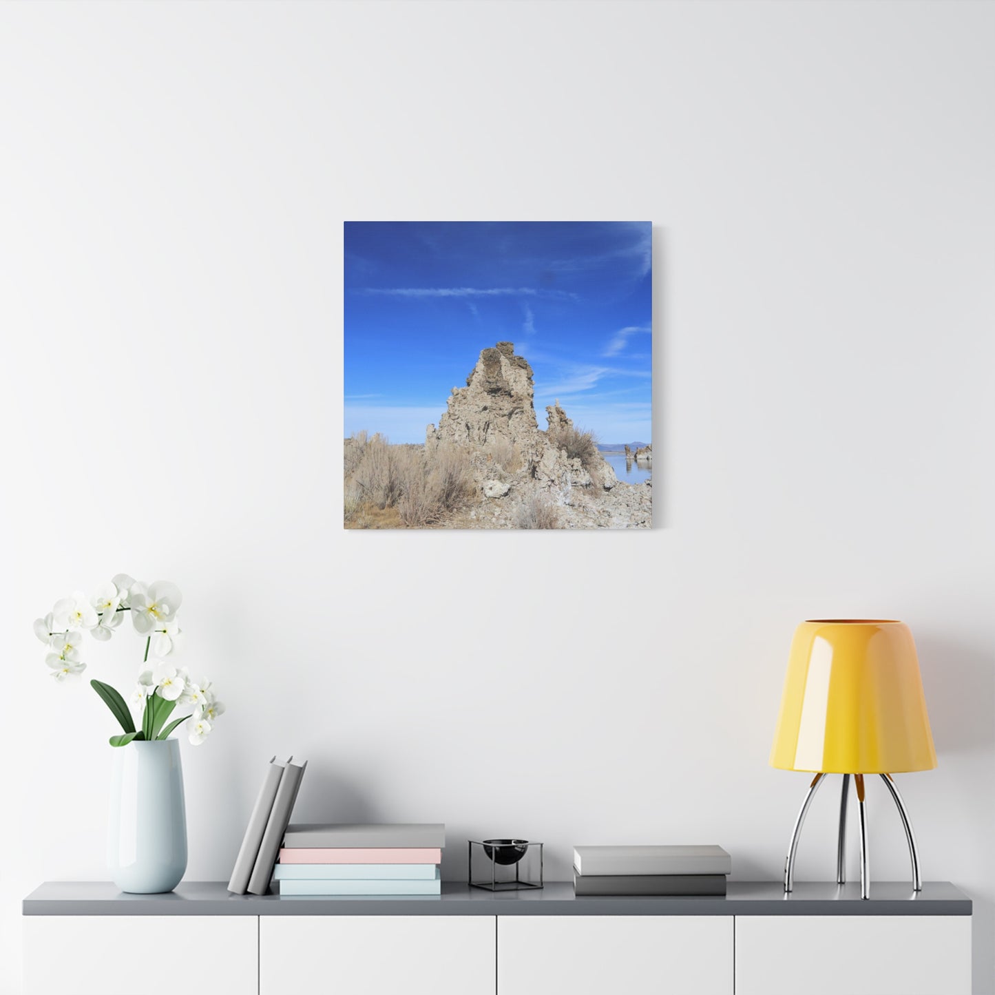 Mono Lake Solitude - Unique Frameless Canvas Wall Art
