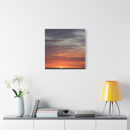 Horizon's Ember - Unique Frameless Canvas Wall Art - Art By Earth