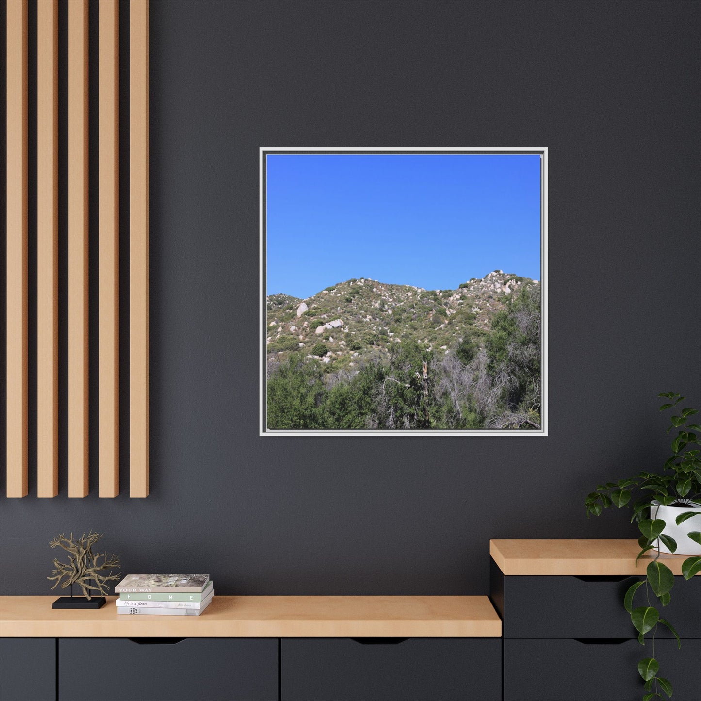 Sparse Vegetation - Unique Stretched Canvas Wall Art