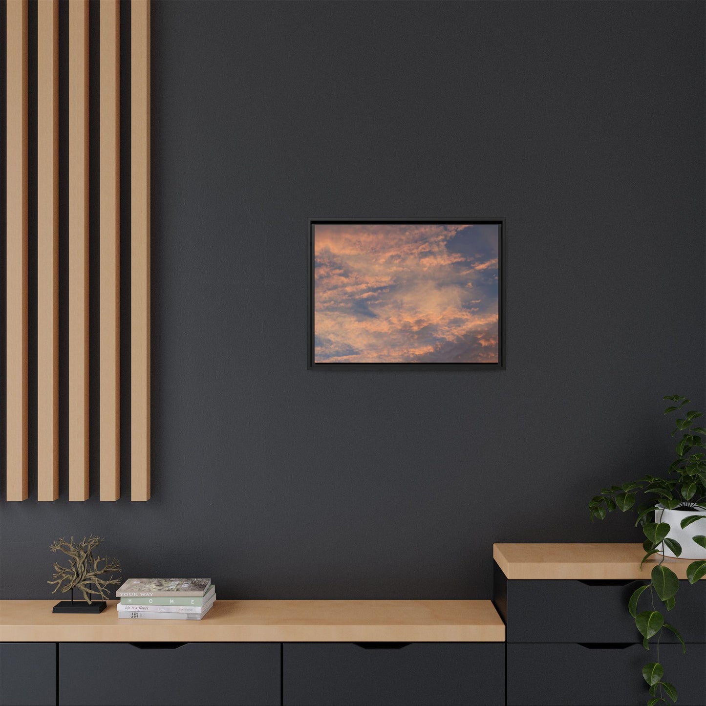 Sunset's Ethereal Canvas - Unique Stretched Canvas Wall Art - Art By Earth