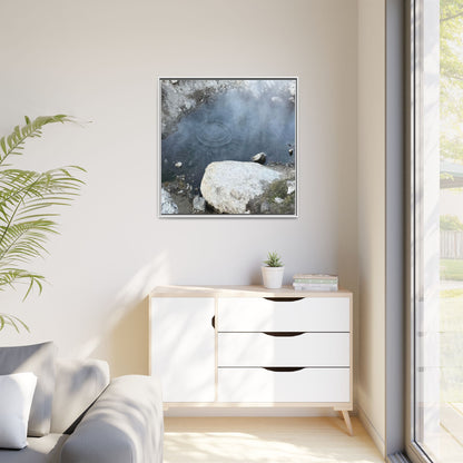 Ripples of Silence - Unique Stretched Canvas Wall Art