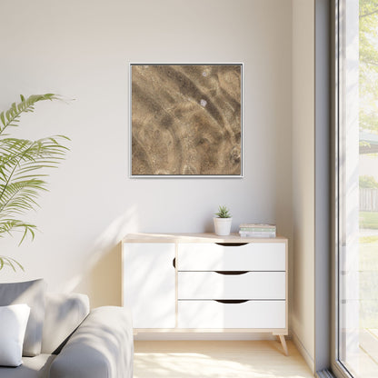 Underwater Sand Exploration - Unique Stretched Canvas Wall Art - Art By Earth