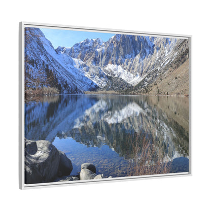 Reflections of Stillness - Unique Stretched Canvas Wall Art