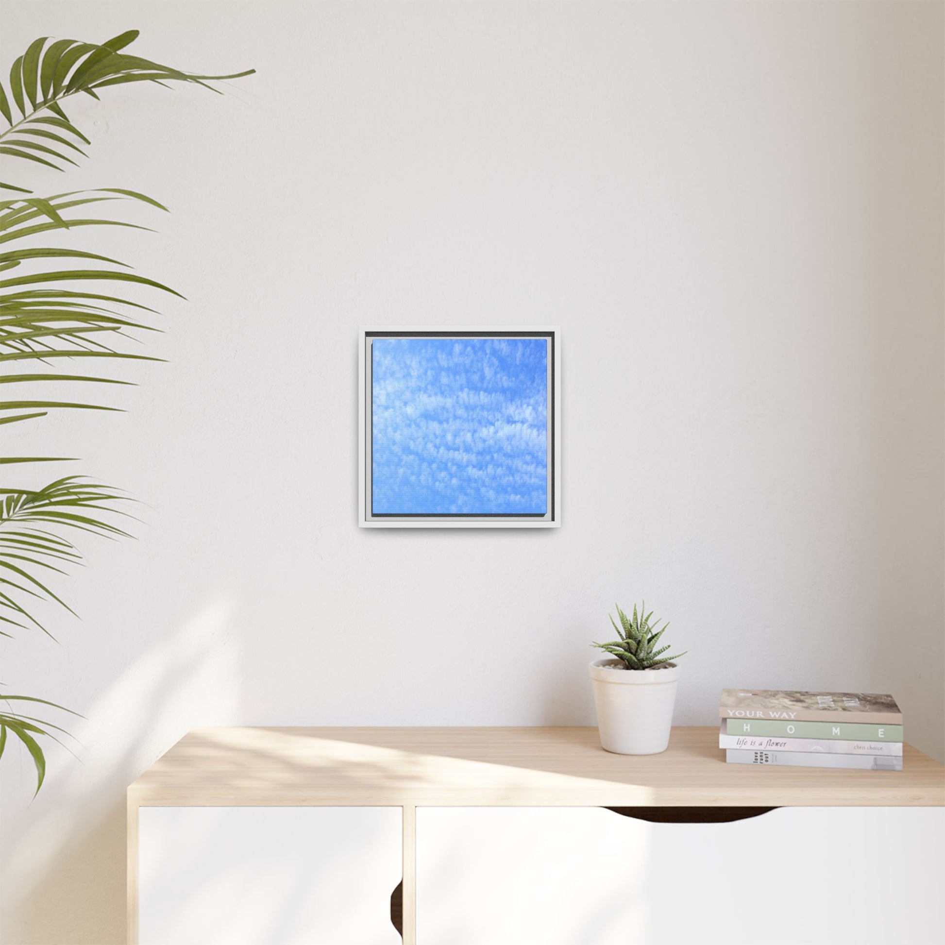 Wispy Blue Dreams - Unique Stretched Canvas Wall Art - Art By Earth