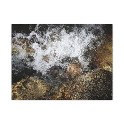 Stone and Surge - Unique Frameless Canvas Wall Art - Art By Earth