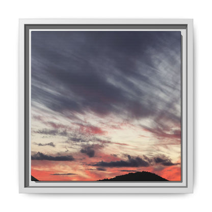 Fiery Sky at Dusk - Unique Stretched Canvas Wall Art - Art By Earth