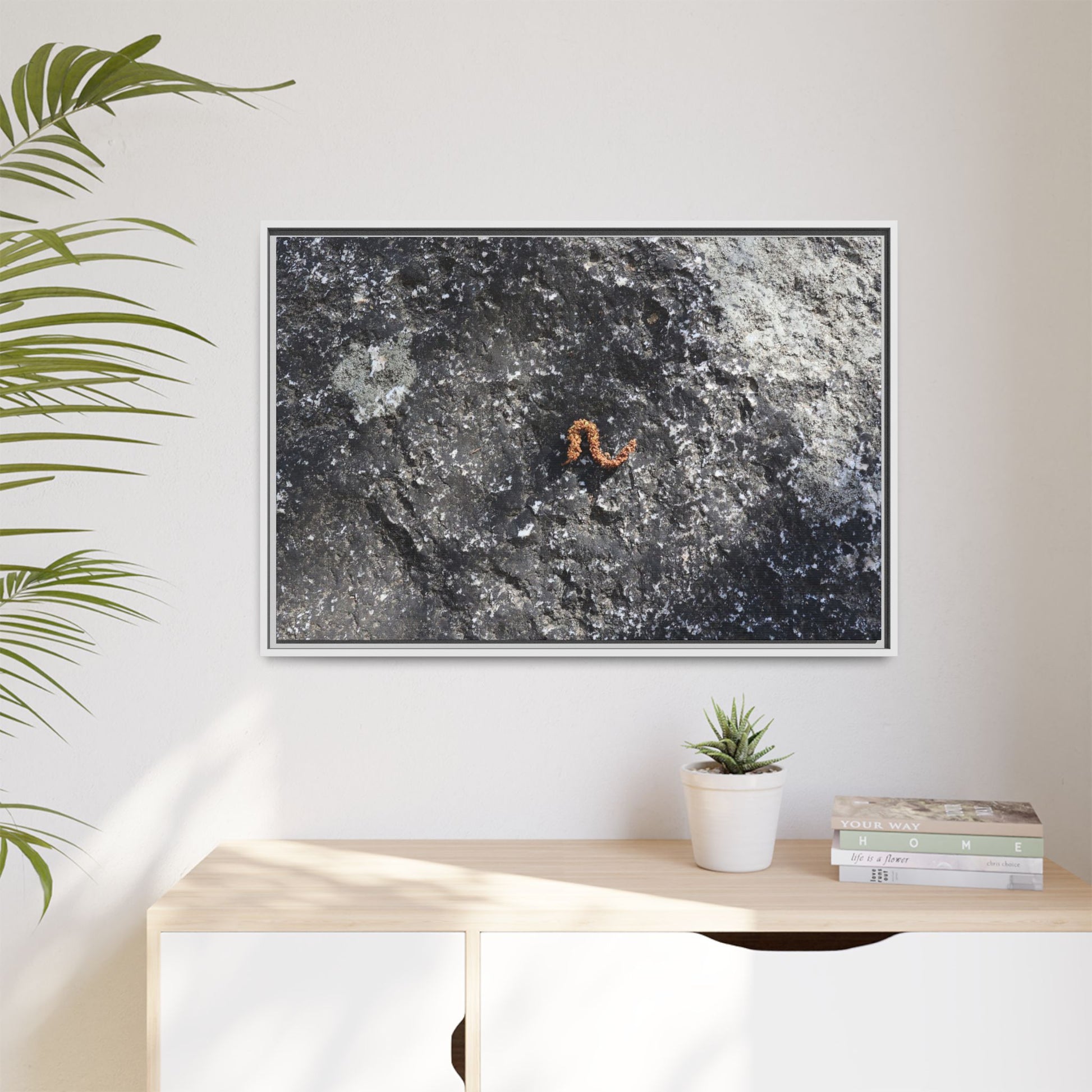Volcanic Ash and Copper - Unique Stretched Canvas Wall Art - Art By Earth