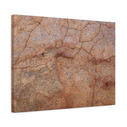 Cracked Earth's Whisper - Unique Frameless Canvas Wall Art - Art By Earth