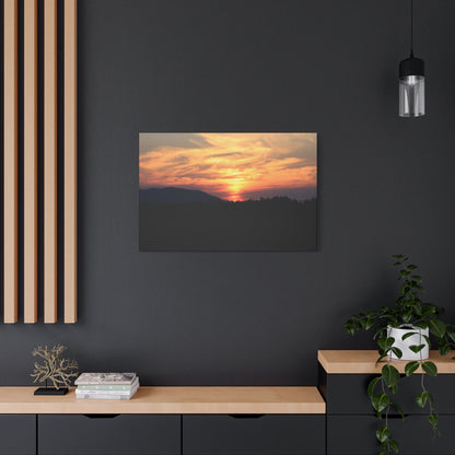 Mountain Twilight - Unique Frameless Canvas Wall Art - Art By Earth