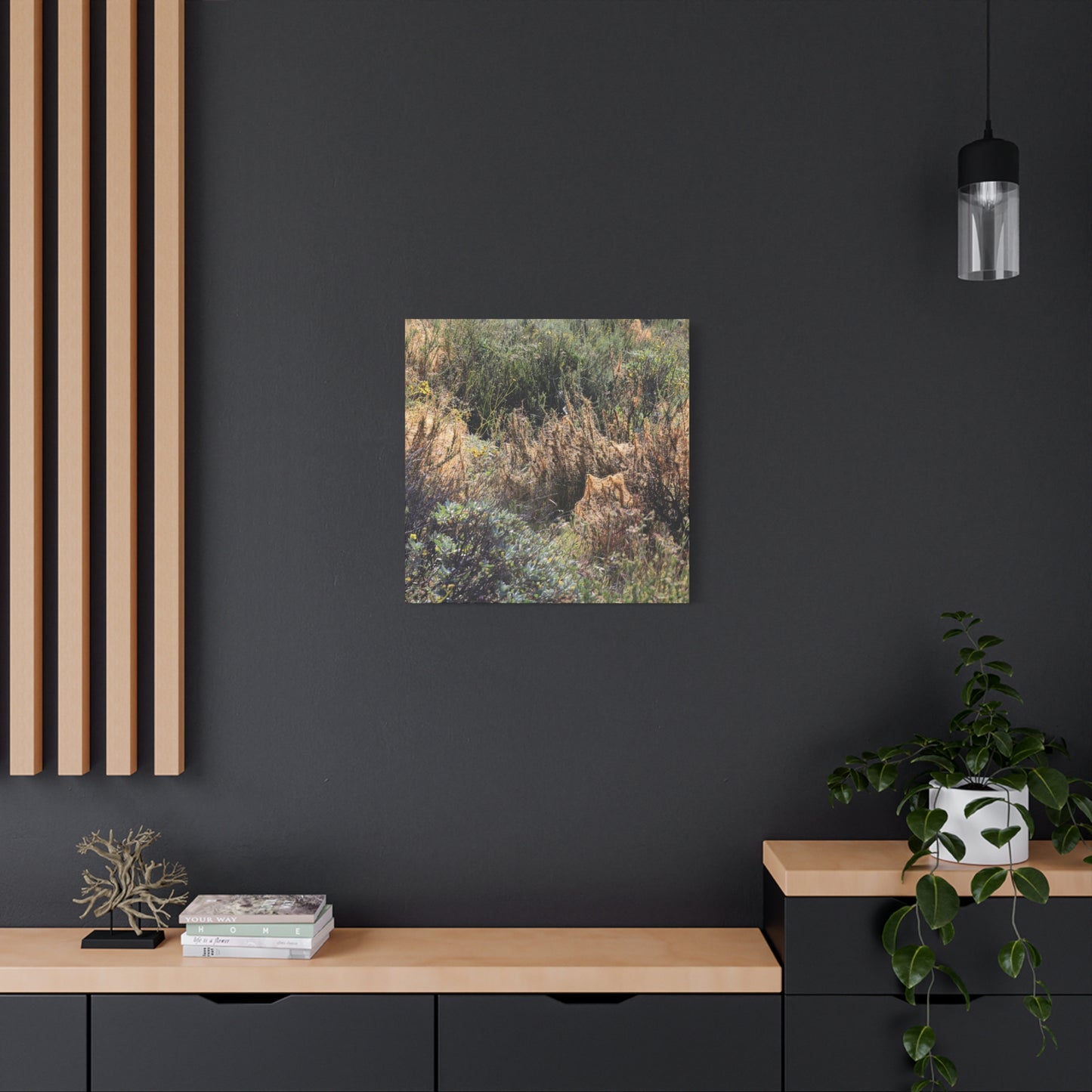 Sagebrush Desert Landscape - Unique Frameless Canvas Wall Art - Art By Earth