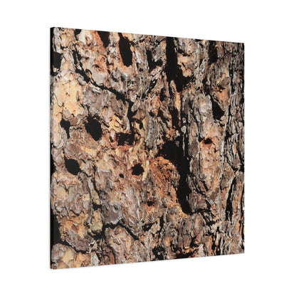 Tree Bark Mosaic - Unique Frameless Canvas Wall Art - Art By Earth
