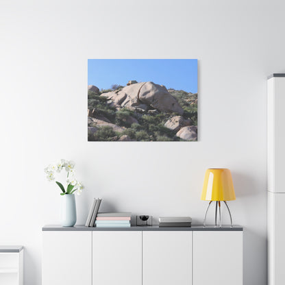 Ancient Rocks in Desert Landscape - Unique Frameless Canvas Wall Art - Art By Earth