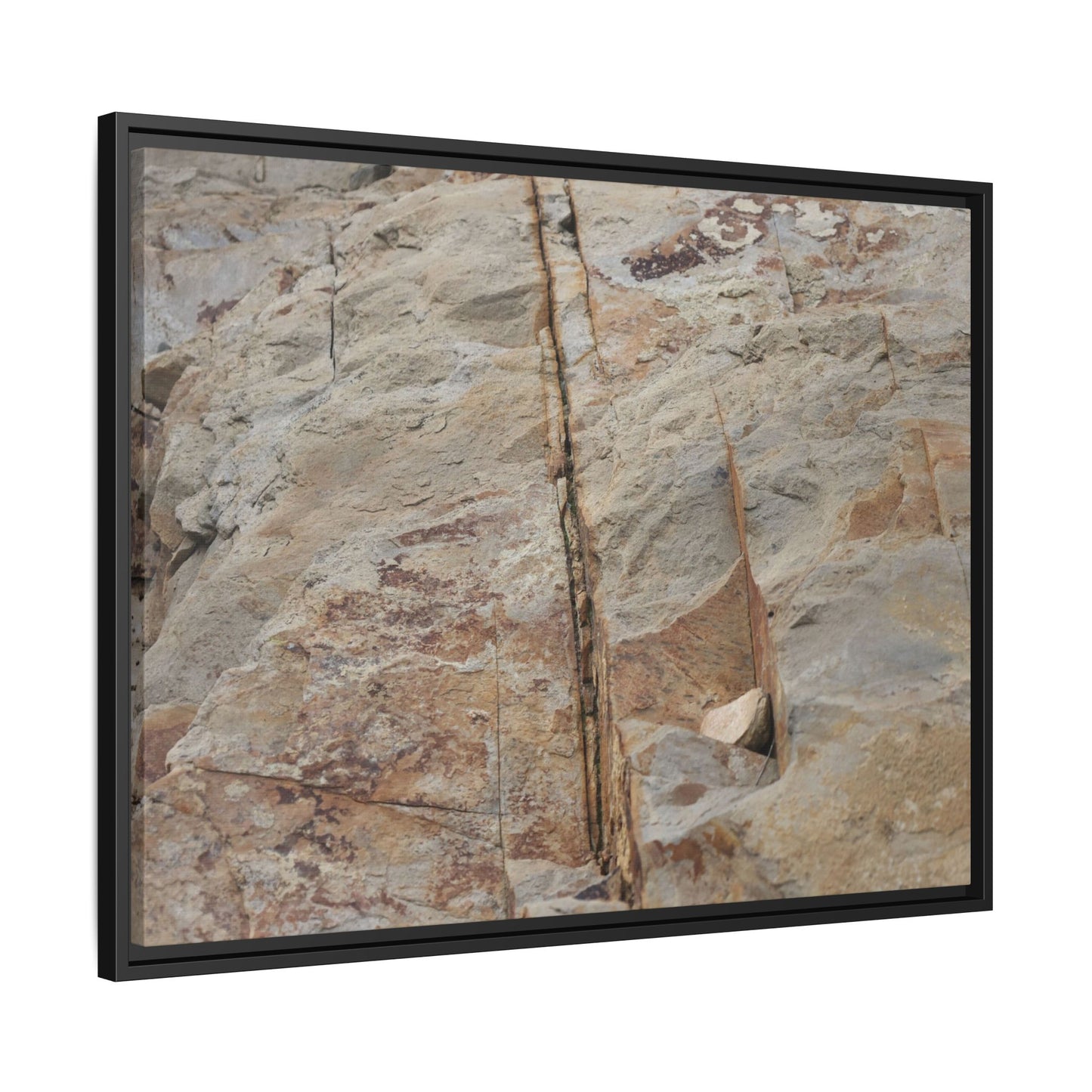 Sedimentary Symphony - Unique Stretched Canvas Wall Art - Art By Earth